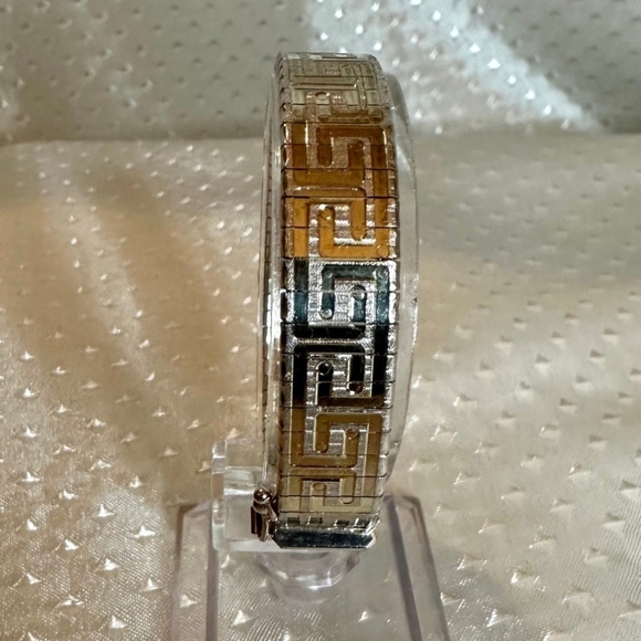 Vintage Two-toned Greek Style Bracelet! 14k/925! - Picture 2 of 14